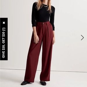 Madewell Neale Straight-Leg Pant in Drapeweave Size 10